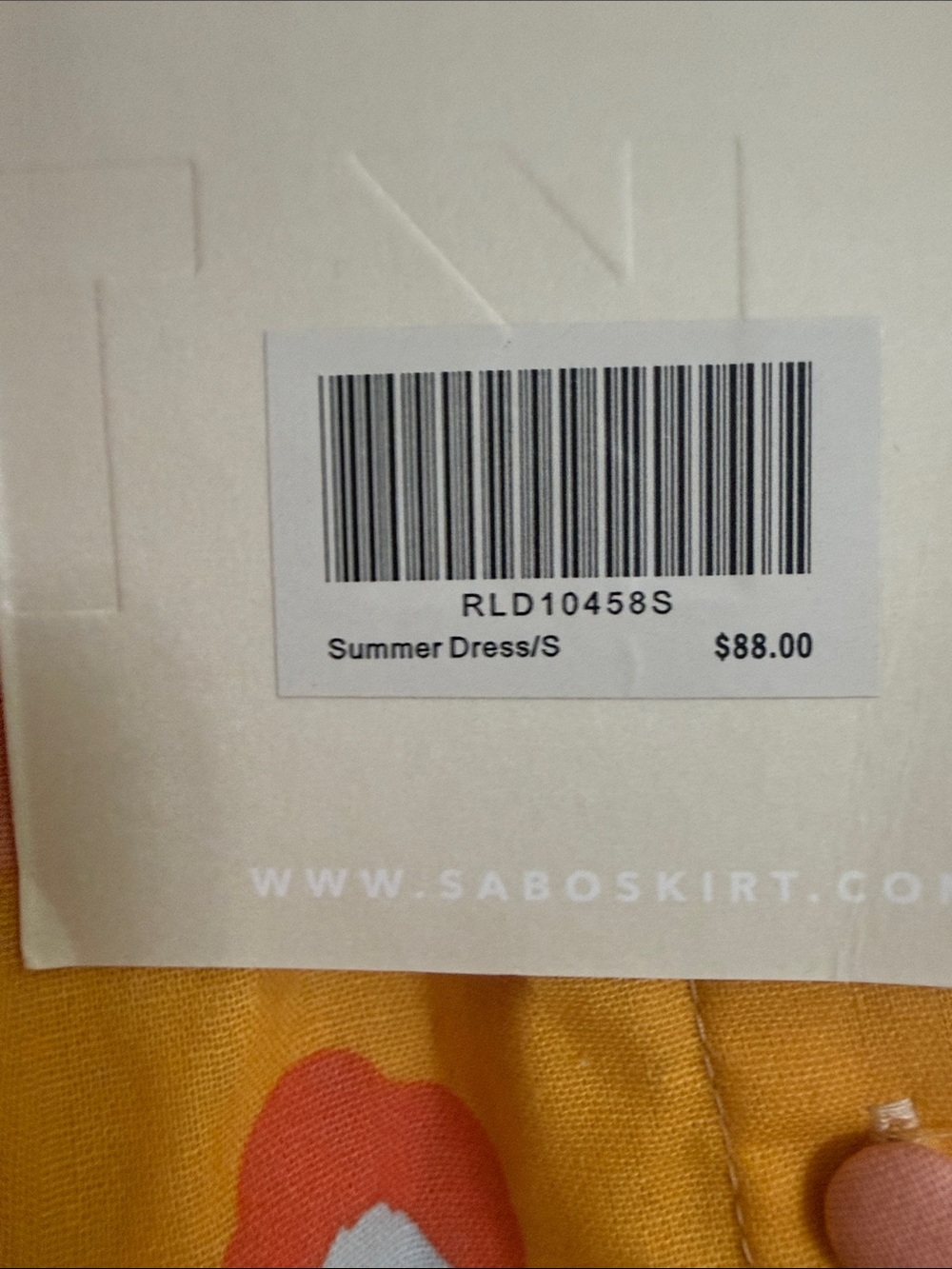 Sabo floral keyhole dress, NWT, s - Picture 10 of 10
